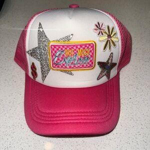 Hot Pink Patch Truck Hat